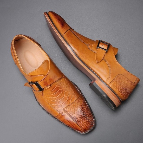 Men's Crocodile Pattern Dress Shoes