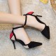 Woman Dress Party Suede Patchwork Shoes