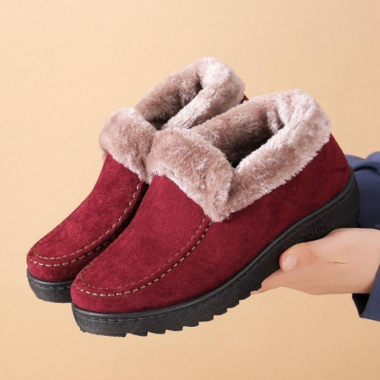 Women Plush Soft Sole Light Snow Boot