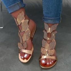 Ladies Rhinestone Butterfly Sandals