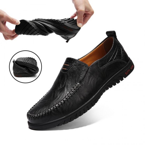 Genuine Leather Breathable Loafer Casual Shoes