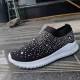 2021 Ladies Ankle Flat Loafers Crystal Fashion Casual Shoes