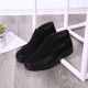 2021 Men's Casual Comfortable Flat Slip On Leather Warm Non-slip Shoes