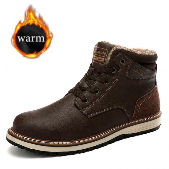 Shoes - New Fashion Winter Men's Warm Plush Snow Boots