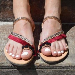 Women's Rome Slides Summer Flat Sandals