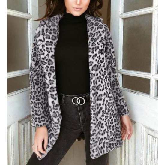 Women's Clothing - 2021 Plus Size Ladies Faux Fur Long Coat