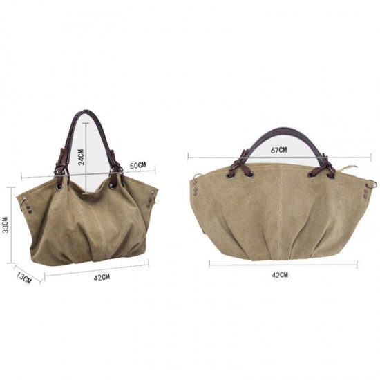 Fashion Canvas Retro Large Capacity Shoulder Bags