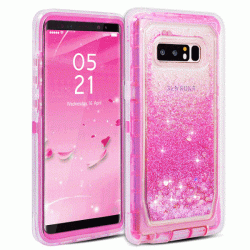 Phone Case - 3 Layers Bling Glitter Quicksand Shockproof Case For Samsung Note 9/8 S9 S8/Plus