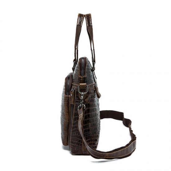 Fashion Alligator Pattern Genuine Leather Shoulder Bags