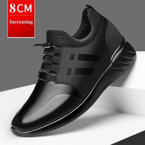 Men's Increasing 6CM/8CM Sneakers Soft Moccasins Shoes