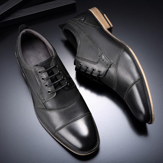 Men's Shoes - Men's Top Quality Genuine Leather Dress Shoes