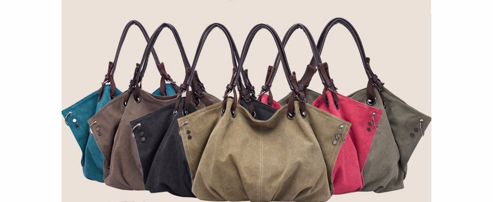 Women Fashion Canvas Handbags Retro Large Capacity Female ShoulderBags Stylish Casual Crossbody Bags Classic Solid Totes TTOS (3)