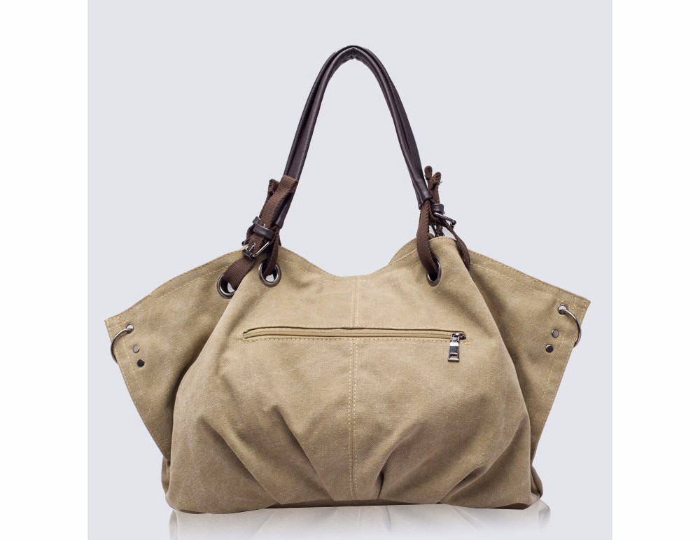 Women Fashion Canvas Handbags Retro Large Capacity Female ShoulderBags Stylish Casual Crossbody Bags Classic Solid Totes TTOS (4)